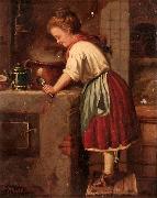 Gustave Moreau La jeune cuisiniere painting